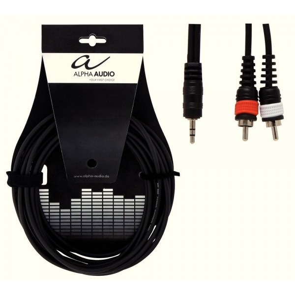 Alpha Audio Basic Line Y Stereo Mini Jack - RCA 3m
